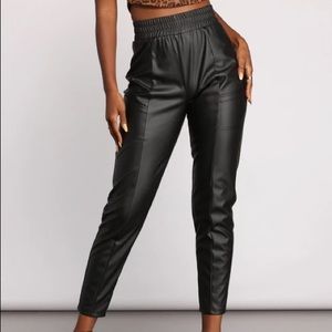 WINDSOR HIGH WAIST FAUX LEATHER LEGGINGS NWT